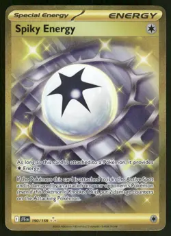 Pokemon Cards Spiky Energy 190/159 Journey Together Hyper Rare NM - Image 1