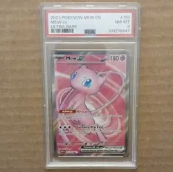 Pokemon Mew ex 193/165 Ultra Rare PSA 8 Holo Scarlet & Violet 151 2023 - Image 1