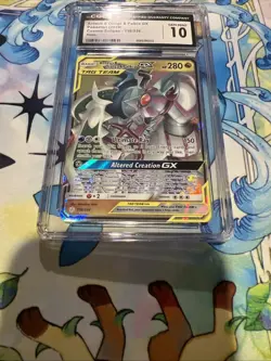 Pokemon Arceus & Dialga & Palkia GX 156/236 Cosmic Eclipse CGC 10 Gem Mint Holo - Image 4