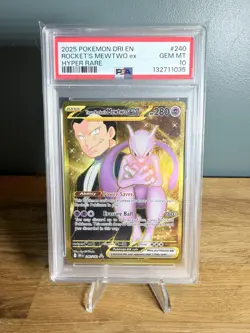 Team Rockets Mewtwo EX 240/182 PSA 10 Pokemon TCG - Image 1