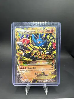 Pokemon TCG M Lucario EX Holo Full Art Ultra Rare - Image 1
