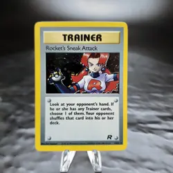 Pokemon Team Rocket Holo Rocket's Sneak Attack 16/82 WOTC Unlimited TCG NM⭐ - Image 1