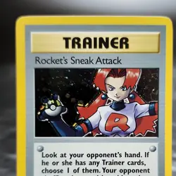 Pokemon Team Rocket Holo Rocket's Sneak Attack 16/82 WOTC Unlimited TCG NM⭐ - Image 2