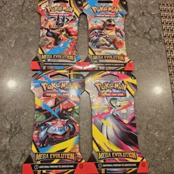 36x Pokemon TCG Mega Evolution Base Set Sleeved Packs BRAND NEW - Image 1