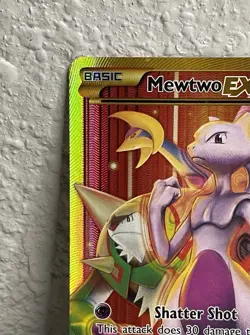 (LP) Mewtwo EX 164/162 Secret Rare XY Breakthrough Full Art Holo Pokemon TCG - Image 2