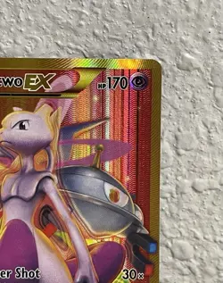 (LP) Mewtwo EX 164/162 Secret Rare XY Breakthrough Full Art Holo Pokemon TCG - Image 3