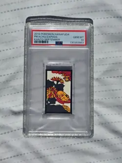 2013 Pokemon Hanafuda Kanto Pikachu/Zapdos September # PSA 10 - Image 1