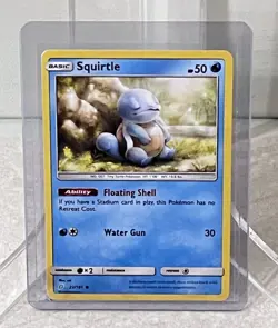 Squirtle card 22/181 Sun & Moon Team Up 2019 Non-Holo Turtle Pokemon TCG - Image 1