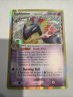 2006 Pokemon Typhlosion Delta Species 12/101 Holo EX Dragon Frontiers Rare LP - Image 1