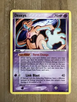 Pokemon TCG Deoxys (Normal) EX Deoxys 16/107 Regular Rare NM - Image 1
