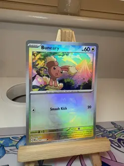 Buneary 083/131 Masterball Reverse Holo Pokemon Card Prismatic Evolutions - Image 1