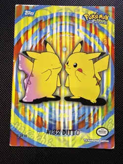 Pokemon Topps 2000 TV Animation Series 2 Stick-Ons #132 Ditto 5 of 10 - Image 1