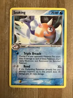 Pokemon TCG Seaking EX Deoxys 24/107 Regular Rare LP - Image 1