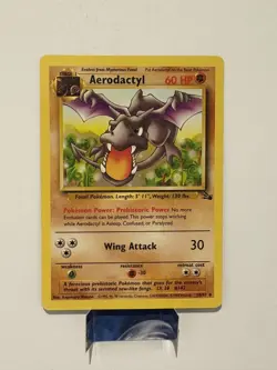 Pokemon Cards: Fossil Rare: Aerodactyl 16/62 TCG 1999 WOTC Vintage LP/NM - Image 1