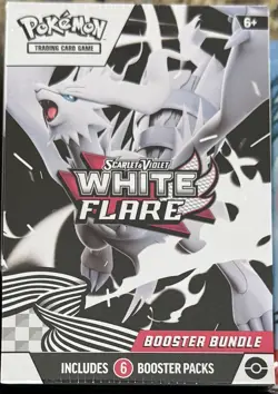 Pokemon TCG: Scarlet & Violet White Flare Booster Bundle 6 Packs Factory Sealed - Image 1