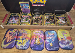 Pokemon Kanto Power Mini Tin 5 Pack Amazon - Evolving Skies and Fusion Strike - Image 1