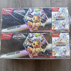 2 Pokemon Prismatic Evolutions Surprise Box And Booster Bundle Sealed SHIPS NOW - Image 1