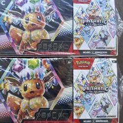 2 Pokemon Prismatic Evolutions Surprise Box And Booster Bundle Sealed SHIPS NOW - Image 2