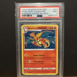 Pokemon TCG Special Delivery Charizard Pokemon Center Promo PSA 9 - Image 1