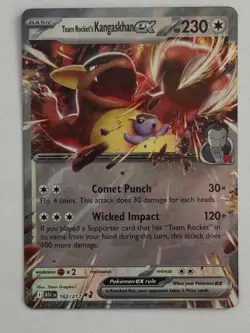 Pokemon TCG Team Rocket's Kangaskhan ex 162/217 Holofoil ME: Ascended Heroes - Image 1