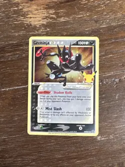 2021 Pokemon Celebrations SWSH 144 Greninja Gold Star Black Star Promo NM - Image 1
