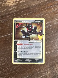 2021 Pokemon Celebrations SWSH 144 Greninja Gold Star Black Star Promo NM - Image 1