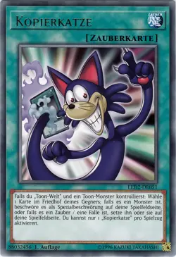 YU-GI-OH, KOPIERKATZE, R, LED2-DE051, 1. Auflage, TOP - Image 1