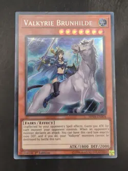 YUGIOH VALKYRIE BRUNHILDE SECRET RARE 1ST EDITION NEAR MINT SHVA-EN004 - Image 1