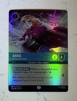 Disney Lorcana Fabled Anna - Braving the Storm (Epic) 218/204 Holo Foil - Image 1