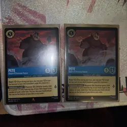 LORCANA TCG - Winterspell - Pete - Rare 154/204 Foil and none foil - 2 cards - Image 1