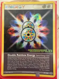 Pokemon Double Rainbow Energy EX Emerald Reverse Holo Rare Card 87/106 2005 - Image 1