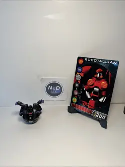 Bakugan Battle Brawlers Darkus Robotallion 510G B1 W/Card RARE - Image 1