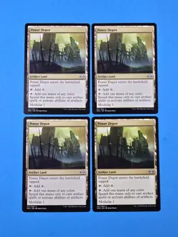 4x Power Depot Modern Horizons 2 MH2 2021 Mtg Artifact Land Mana Card 251 - Image 1