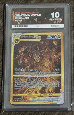 Pokemon Giratina VSTAR TCG Crown Zenith Galarian Card GG69/GG70 ACE Gem Mint 10 - Image 1