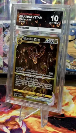 Pokemon Giratina VSTAR TCG Crown Zenith Galarian Card GG69/GG70 ACE Gem Mint 10 - Image 2