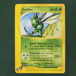 MP Scyther 57/147 Aquapolis Vintage Nintendo Pokemon Card 2002 - Image 1