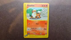 Growlithe 62/144 Pokemon Skyridge Regular Card - LP - Image 1