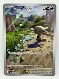 Pokemon TCG Paldean Wooper Holo Card 102/94 Phantasmal Flames NM - Image 1