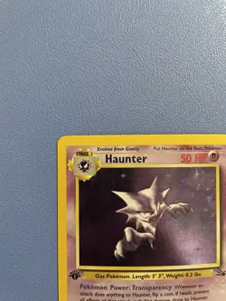 Haunter 6/62 1st Edition Holo Rare Fossil Pokemon Card - Lightly Played - Image 2