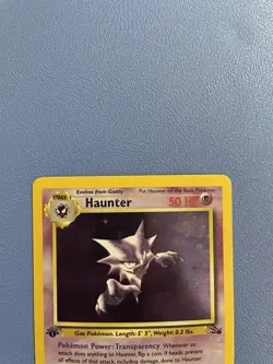 Haunter 6/62 1st Edition Holo Rare Fossil Pokemon Card - Lightly Played - Image 3
