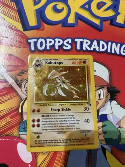 Pokemon Kabutops Holo Rare Card 9/62 Fossil Set, Unlimited 1999 WOTC TCG - Image 1