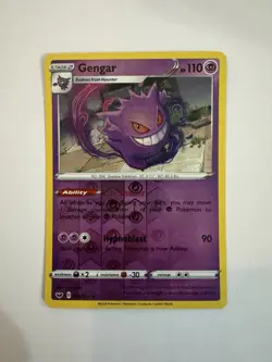 Pokemon Gengar Card Reverse Holo, Sword and Shield Base Set, 085/202 - Image 1