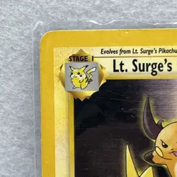 DMG Lt. Surge's Raichu 28/132 Rare Gym Heroes Pokemon Card LP Condition - Image 2