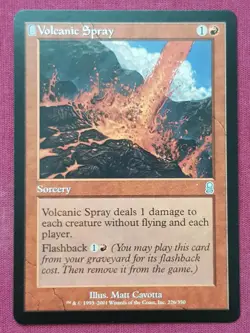 Magic The Gathering ODYSSEY VOLCANIC SPRAY red card MTG - Image 1