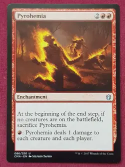 Magic The Gathering COMMANDER ANTHOLOGY CMA PYROHEMIA red card MTG - Image 1
