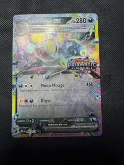 Pokemon TCG Prismatic Evolutions Umbreon EX Stamped Promo Card 060/131 - Image 1