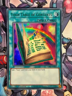 Toon Table of Contents LDS1-EN069 ULTRA RARE YuGiOh Card First Edition - Image 1