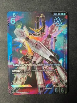 Full Armor Unicorn Destroy Mode Winner Foil- GD03-010 U+ - Gundam Card Game - Image 1