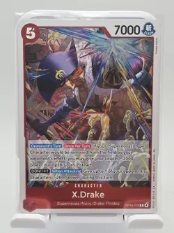 X. Drake OP14-016 R Character Card - ONE PIECE CCG The Azure Sea's Seven - Image 2