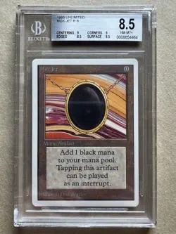 Mox Jet Unlimited BGS 8.5 Magic The Gathering | MTG - Image 1